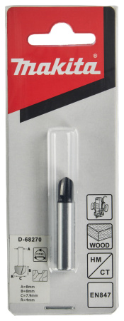 Фреза галталтельная 8х8х8х32х2Т Makita D-68270