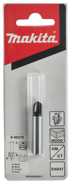 Фреза галталтельная 8х8х8х32х2Т Makita D-68270