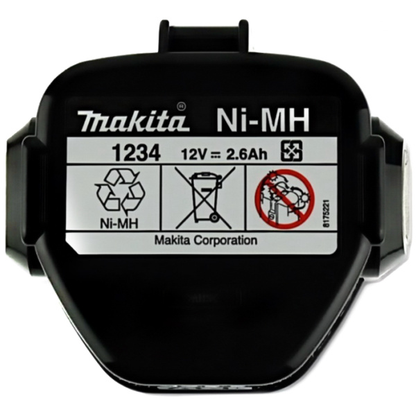 Аккумулятор кубический Ni-Mh, 12 В, 2.5 Ач, 1234 Makita 193100-4