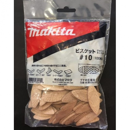 Шпонка для соединения деревянных изделий №10, 54х19х4 мм, 100 шт Makita A-16938