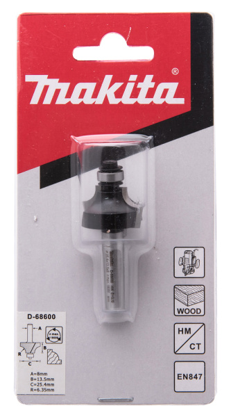 Фреза кромочная 25,4х12,7х8х32х2Т Makita D-68600