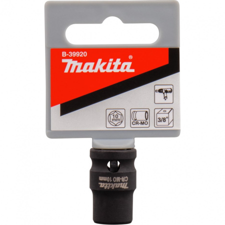 Ударный торцевой ключ 3/8, 10х28 мм для гайковёрта Makita B-39920