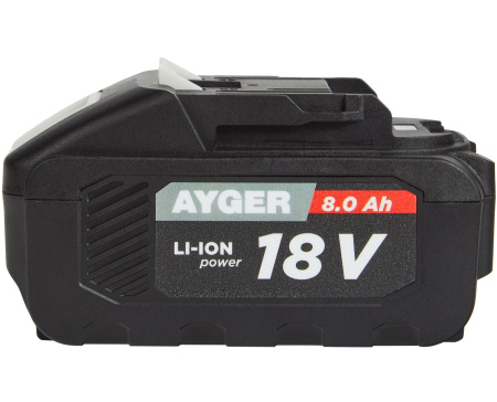 Аккумулятор Li-Ion, 18 В, 8.0 Ач AYGER 1880BML