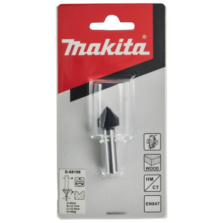 Фреза для V-образного паза 15,97х12,7х8х32х2Т Makita D-68199