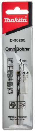 Сверло универсальное 4х70 мм Makita D-30293