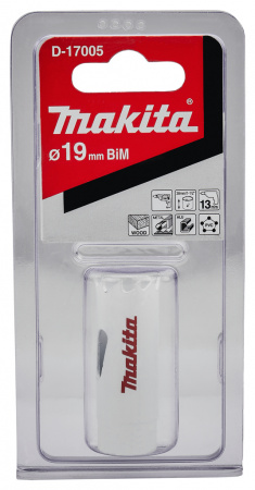 Биметаллическая коронка 19х38 мм Makita D-17005