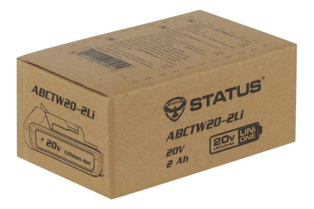 Аккумулятор Li-Ion, 20 В, 2.0 Ач, ABCTW 20-2Li STATUS 07722301