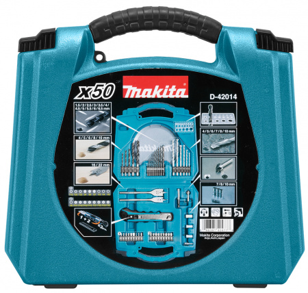 Набор сверл и насадок 50 шт CIRCLE Makita D-42014