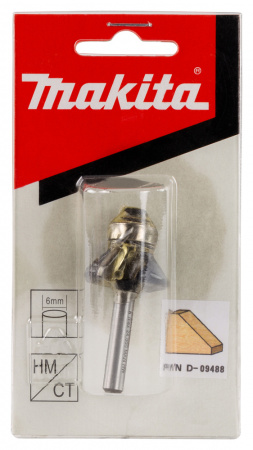 Фреза кромочная конусная 45° 13х9.5, S6, 2T Makita D-09488