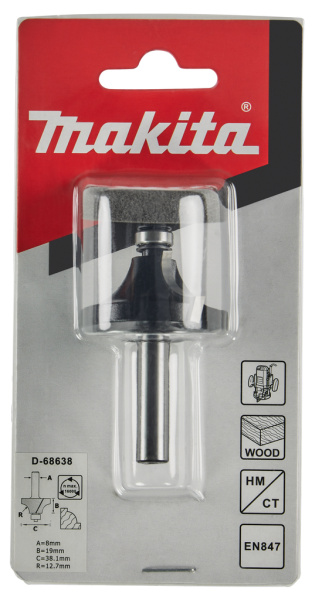 Фреза кромочная 38,1х8 мм Makita D-68638