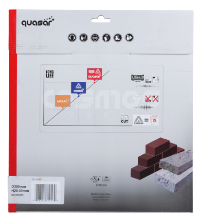 Диск универсальный алмазный 300x20 мм, Cosmos Makita B-13459