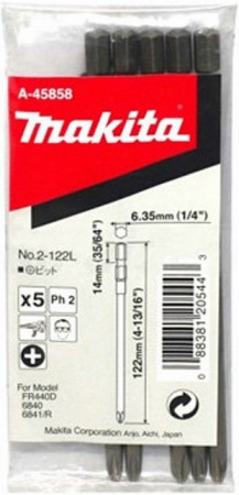 Насадка PH2, 122 мм, E-form, 5 шт Makita A-45858
