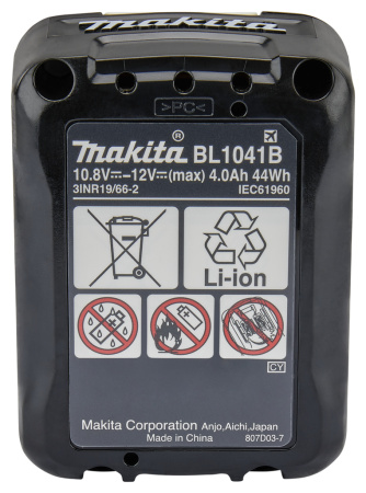 Аккумулятор CXT, Li-Ion, 12 В, 4.0 Ач, BL1041B Makita 632F63-0