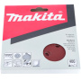 Диск шлифовальный 8 отверстий коричневый D125 мм, K400, 10 шт. Makita P-43614