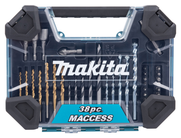 Набор насадок и сверл 38 шт в кейсе MACCESS Makita E-22573