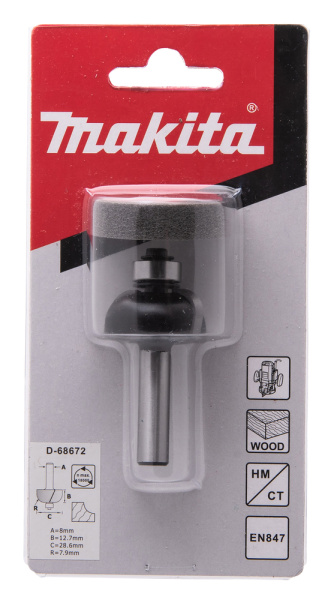 Фреза с подшипником 28,6х8 мм Makita D-68672