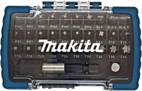 Набор насадок 25 мм с держателем 60 мм, 32 шт Makita D-74762