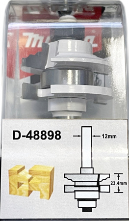 Фреза комбинированная рамочная 41х23.4, S12, 2T Makita D-48898