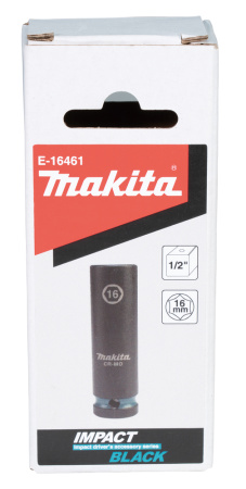 Ударная торцовая головка Impact Black 1/2, 16x81,5 мм Makita E-16461