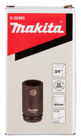 Ударная торцовая головка 3/4" 32x90 Makita E-22383