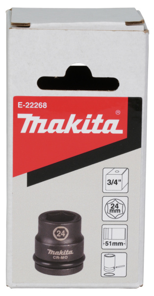 Ударная торцовая головка 3/4" 24x51 Makita E-22268