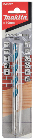 Сверло универсальное 10x150, 1/4 E-form Makita E-15067