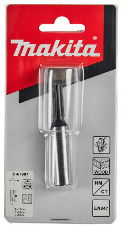 Фреза пазовая 8x30x12x38x2T Makita D-67907